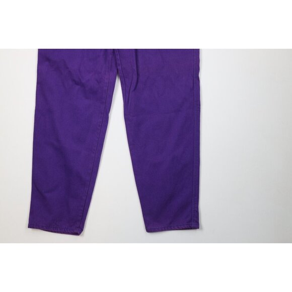 Deadstock Vintage 90s Streetwear Mens 31x34 Baggy Fit Skateboard Jeans Purple - Picture 4 of 11